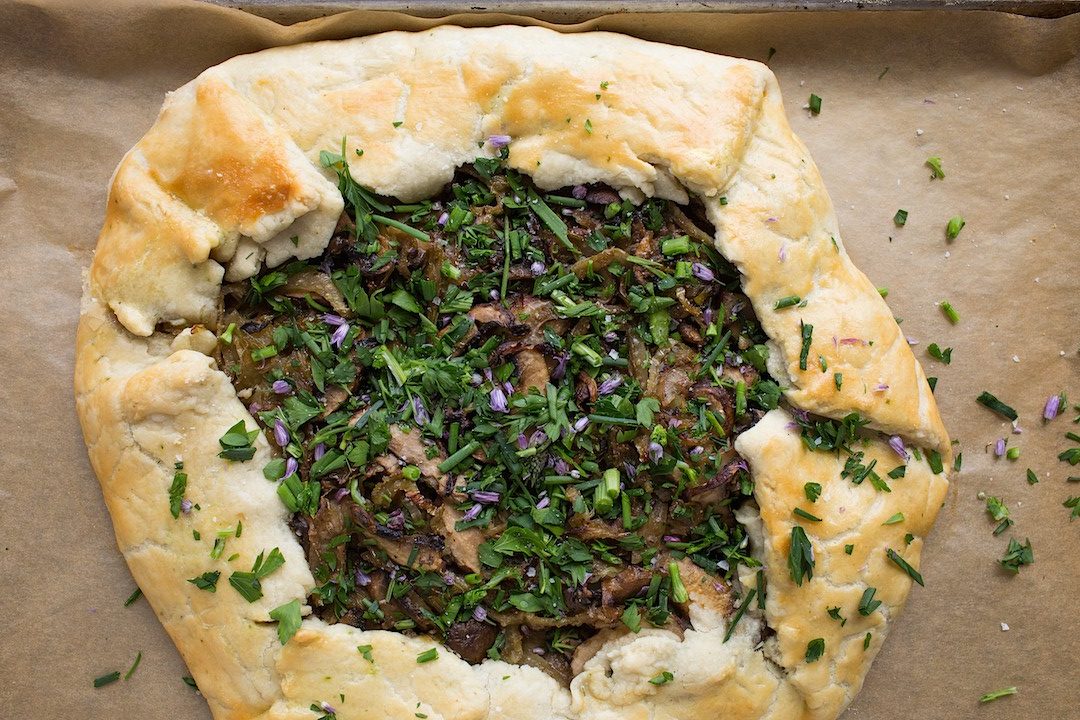 Spring Mushroom Galette