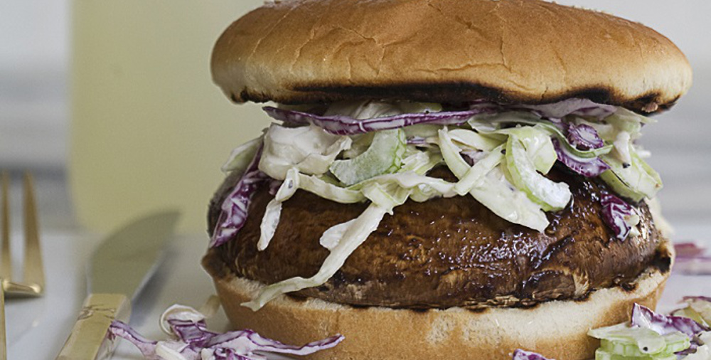 Portabella Mushroom BBQ Burger