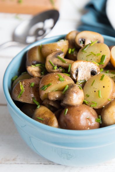 Mushroom & Chive Potato Salad