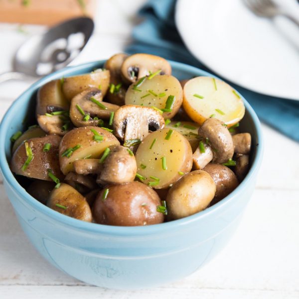Mushroom & Chive Potato Salad