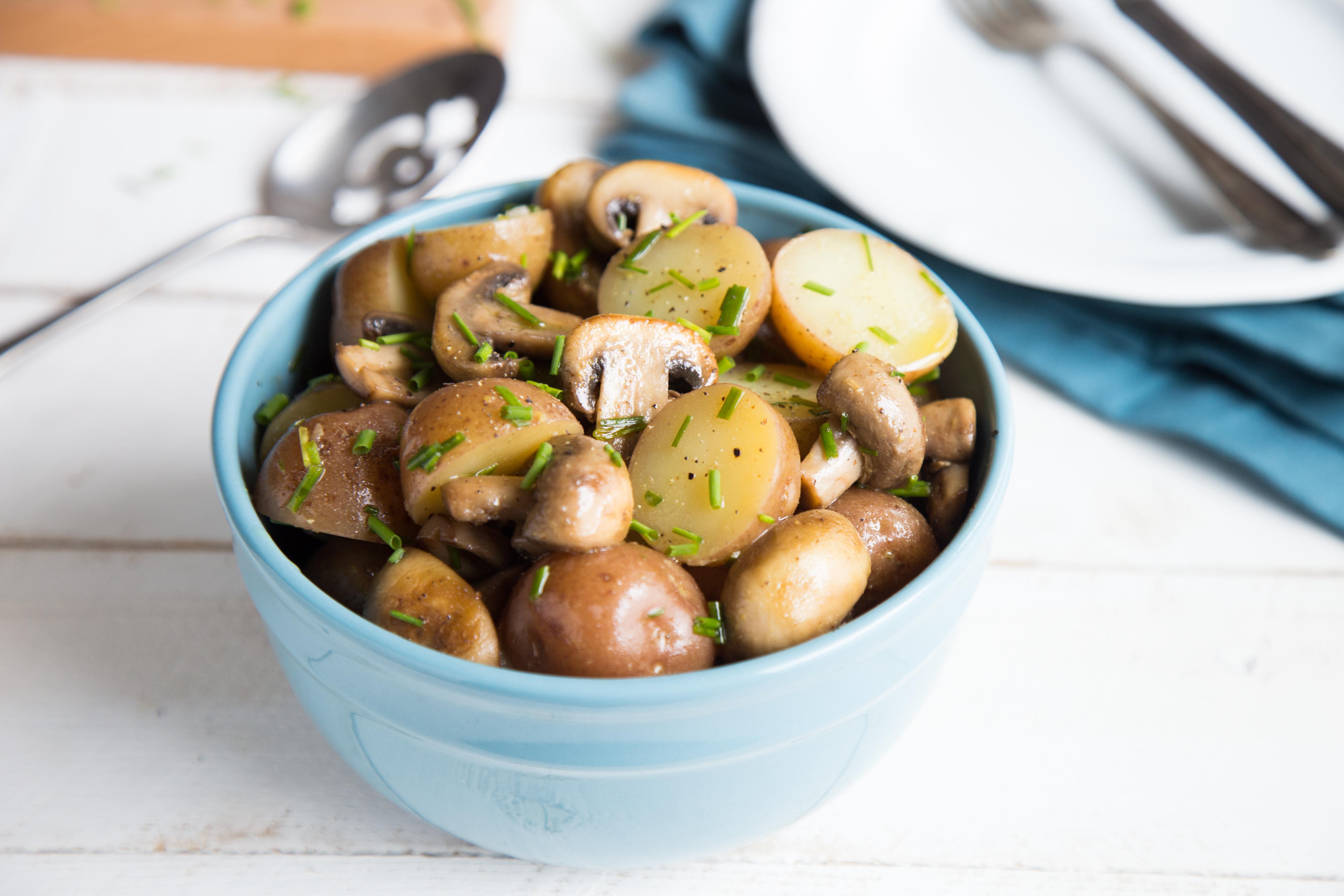 Mushroom & Chive Potato Salad