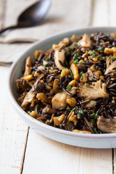 Maitake Wild Rice Salad