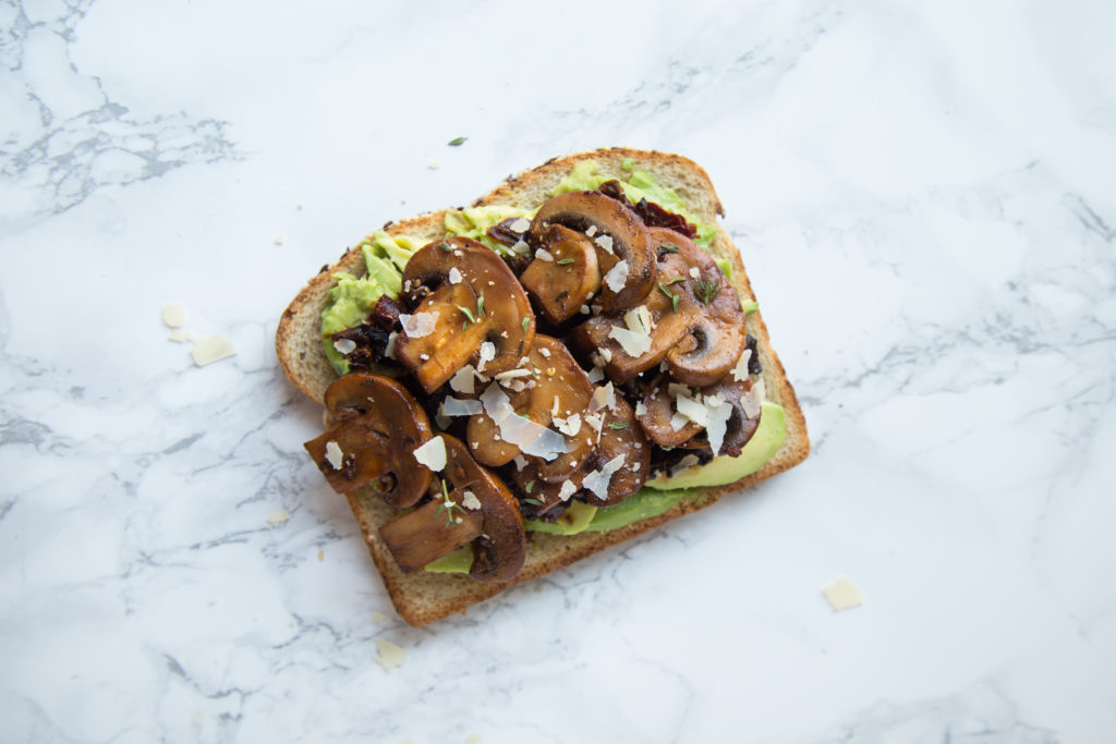 Avocado Toast With Mushrooms