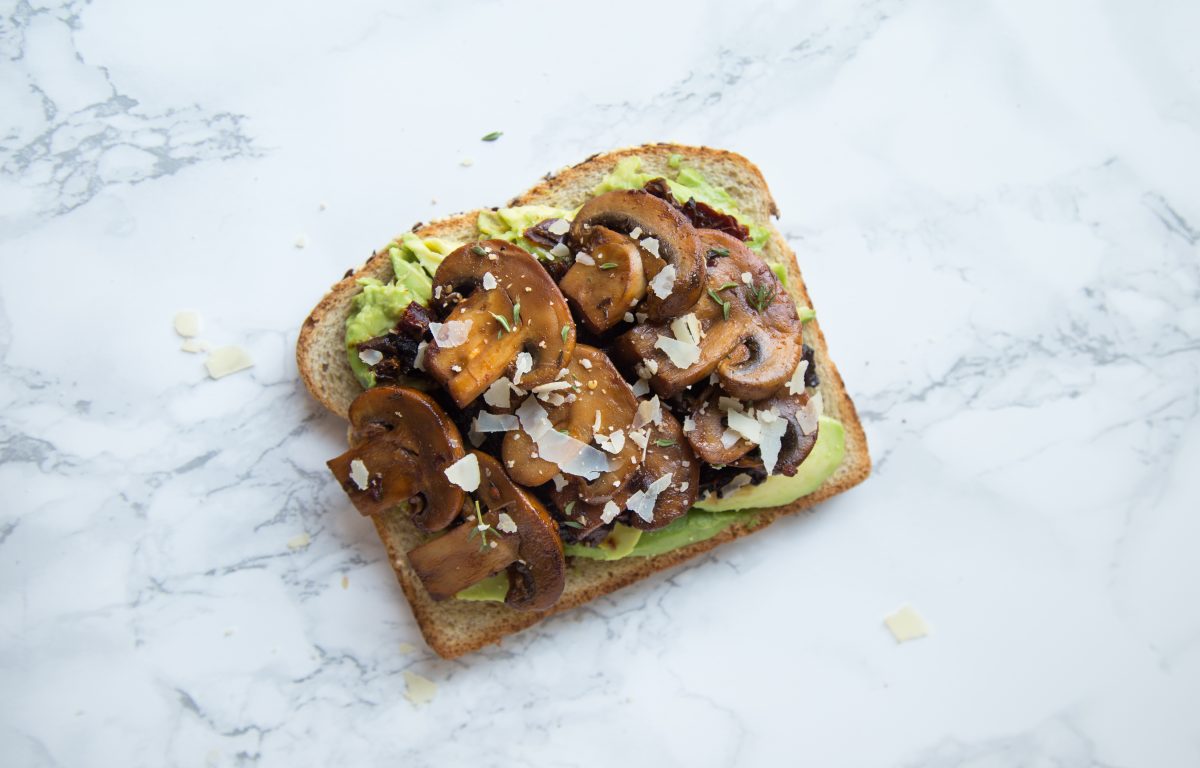 Sautéed Mushroom and Sundried Tomato Avocado Toast