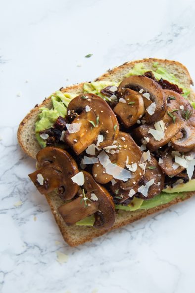 Mushroom-Avocado Toast