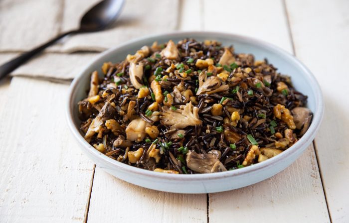 Maitake Wild Rice Salad