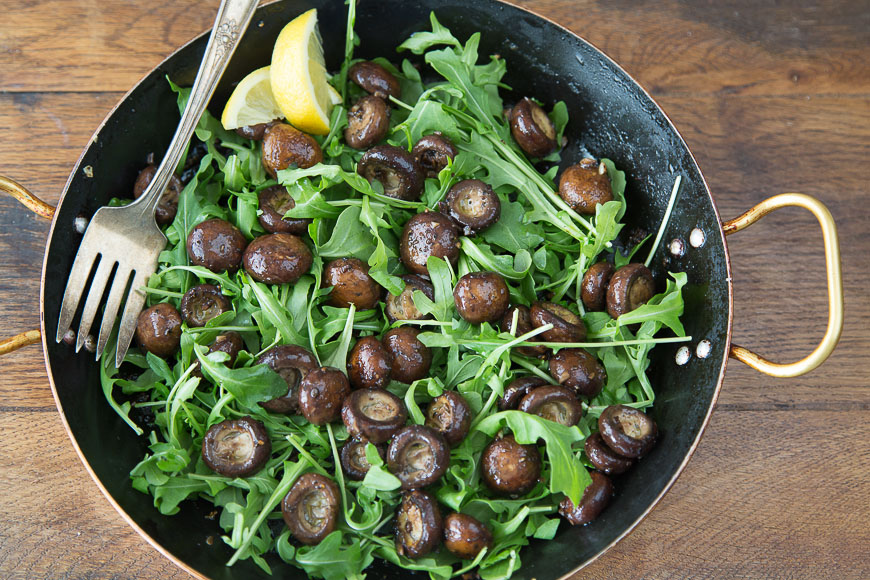 Pan Roasted Mushroom Salad