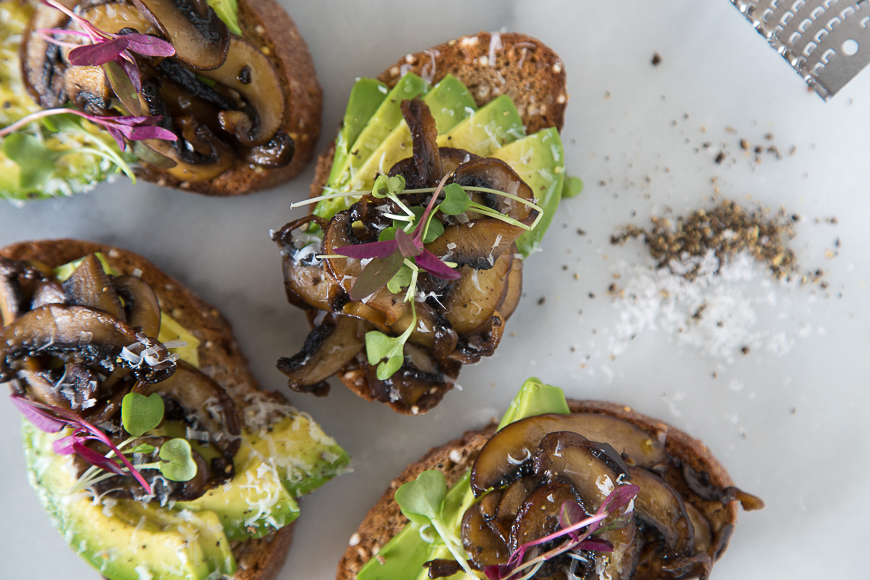 Mushroom Avocado Toast