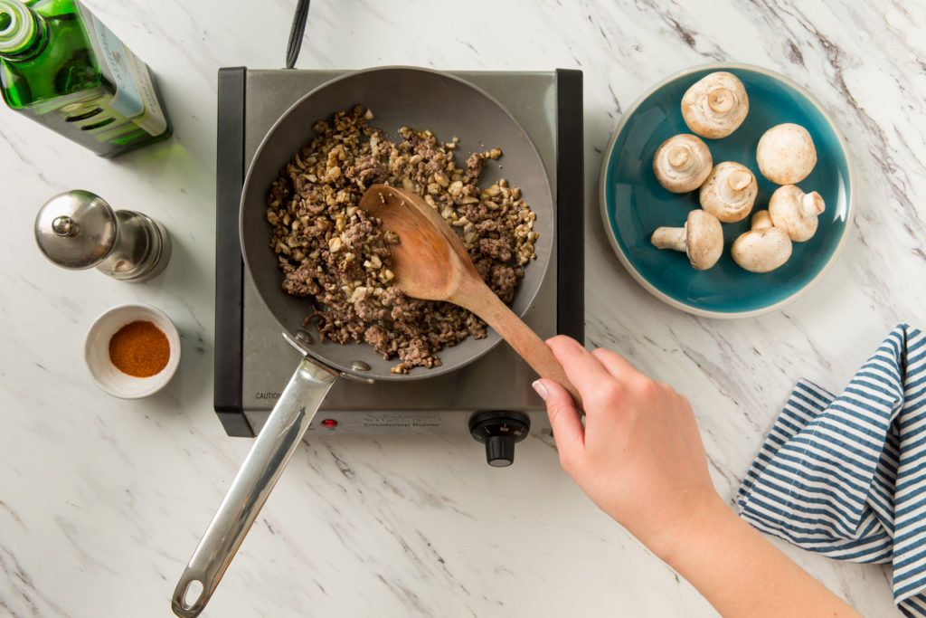 Blending Mushrooms and Meat