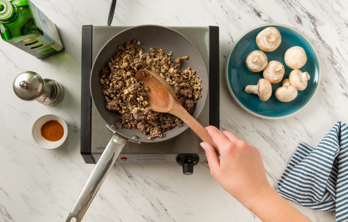 Blending Mushrooms and Meat