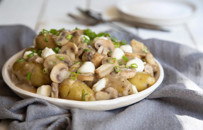 Fingerling Potato and Mushroom Poutine