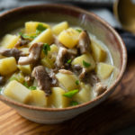 Rustic Oyster Mushroom and Potato Soup