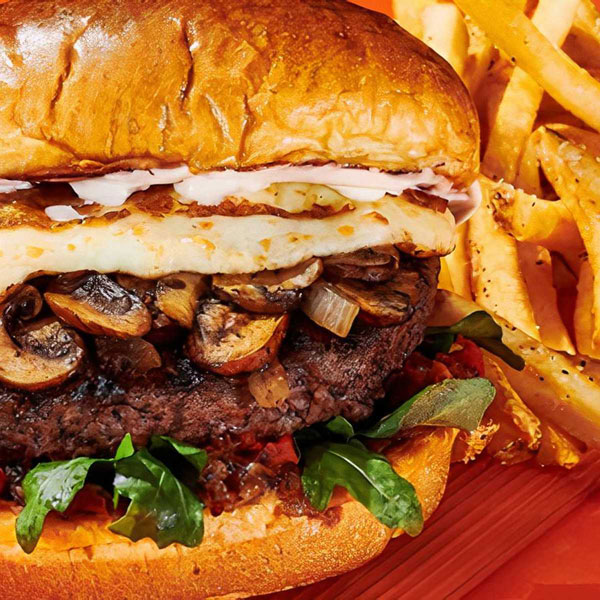 Dave and Busters - Mushroom Stout Burger