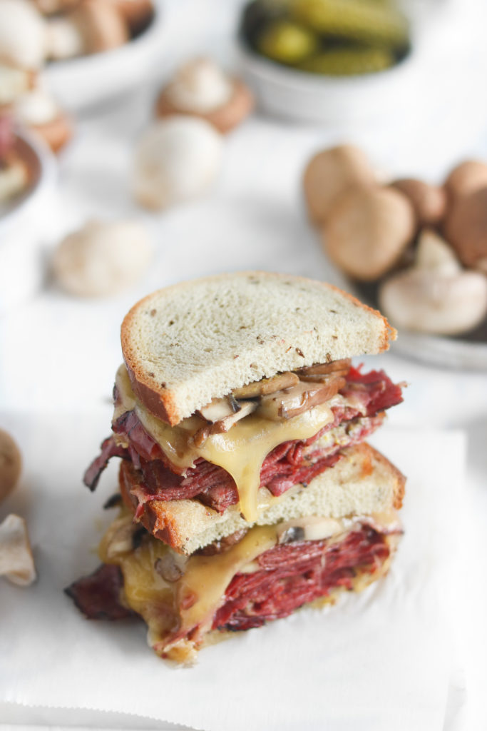 Hot Pastrami on Rye with Sautéed Mushrooms Mushroom Recipes