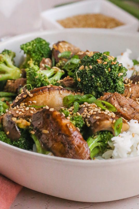 Beef & Broccoli with Mushrooms | Mushroom Recipes