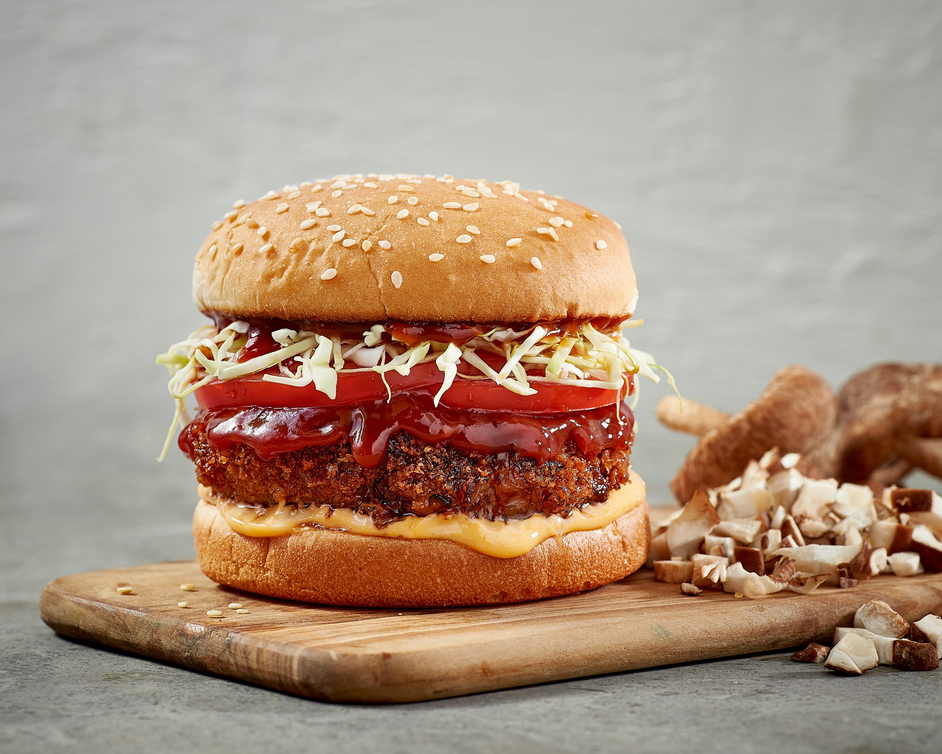 Crispy Katsu Blended Burgers Mushroom Recipes