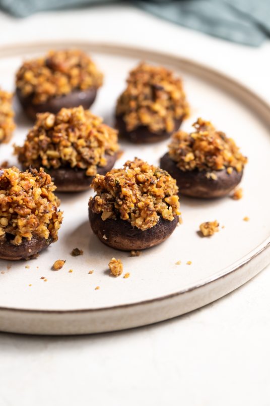 Vegan Stuffed Mushrooms | Mushroom Recipes