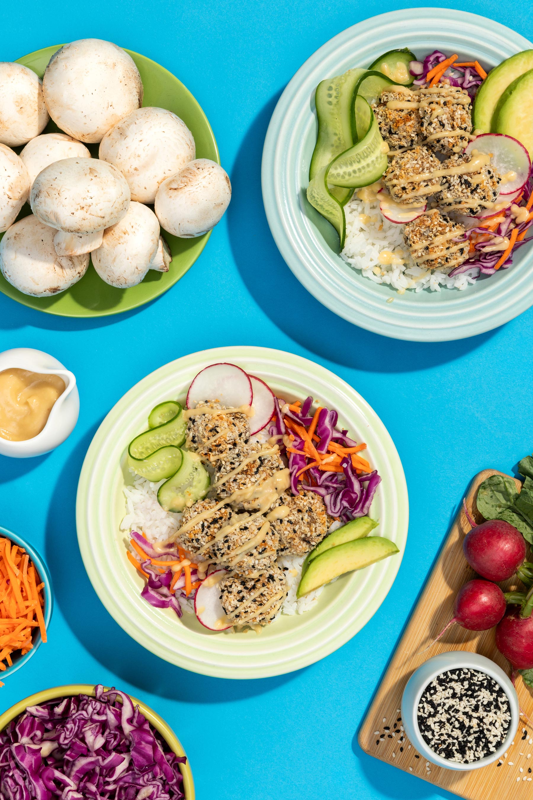 Crispy Sesame-Crusted Mushroom Bowl | Mushroom Recipes
