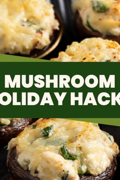 Cheesy mushroom appetizers