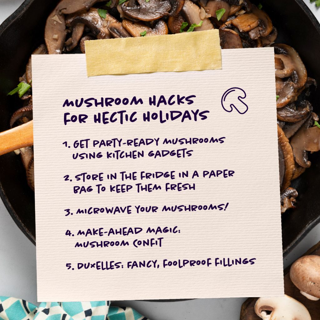 List of mushroom hacks for the holidays
