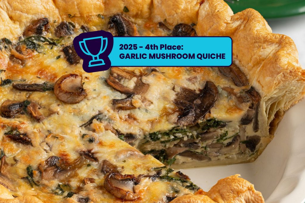 mushroom quiche