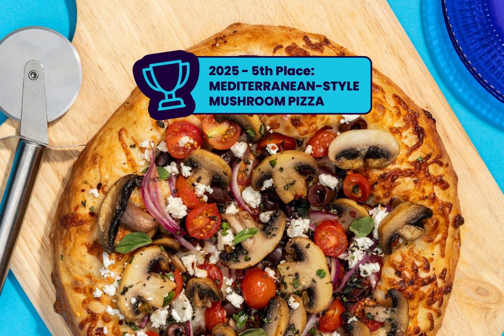 pizza nấm Địa Trung Hải