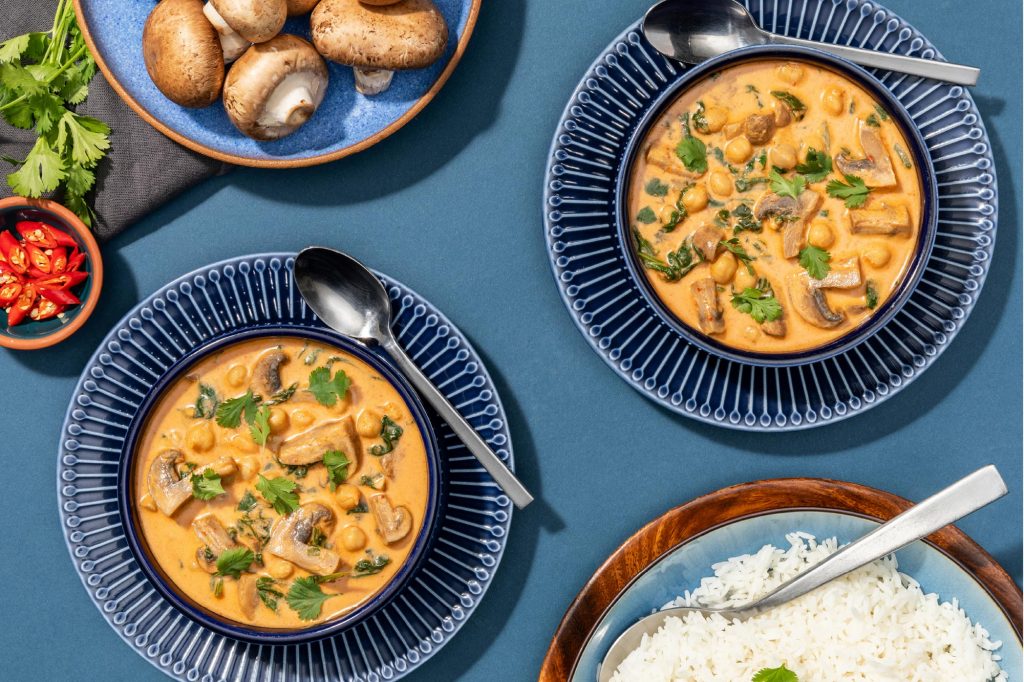 one pot mushroom coconut curry